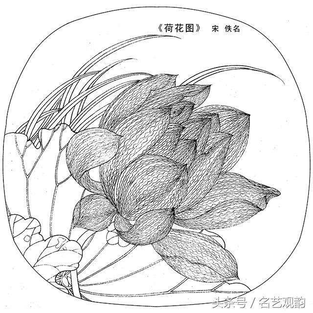 宋画工笔画底稿图文,宋画工笔白描最好的学习素材