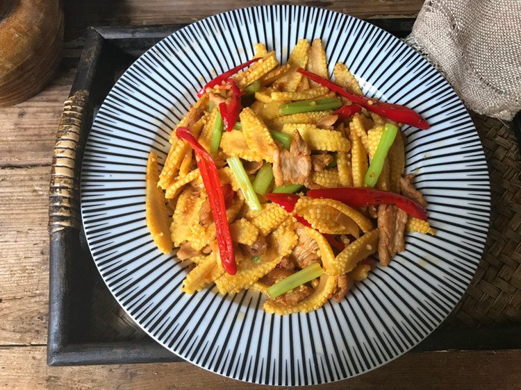 高端凉菜玉米笋教程,玉米笋粤菜小炒