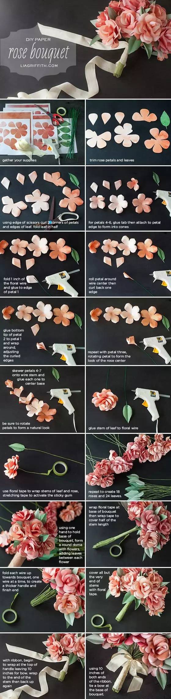 怎么折气球玫瑰花简单折法,小学生简单玫瑰花折法4步