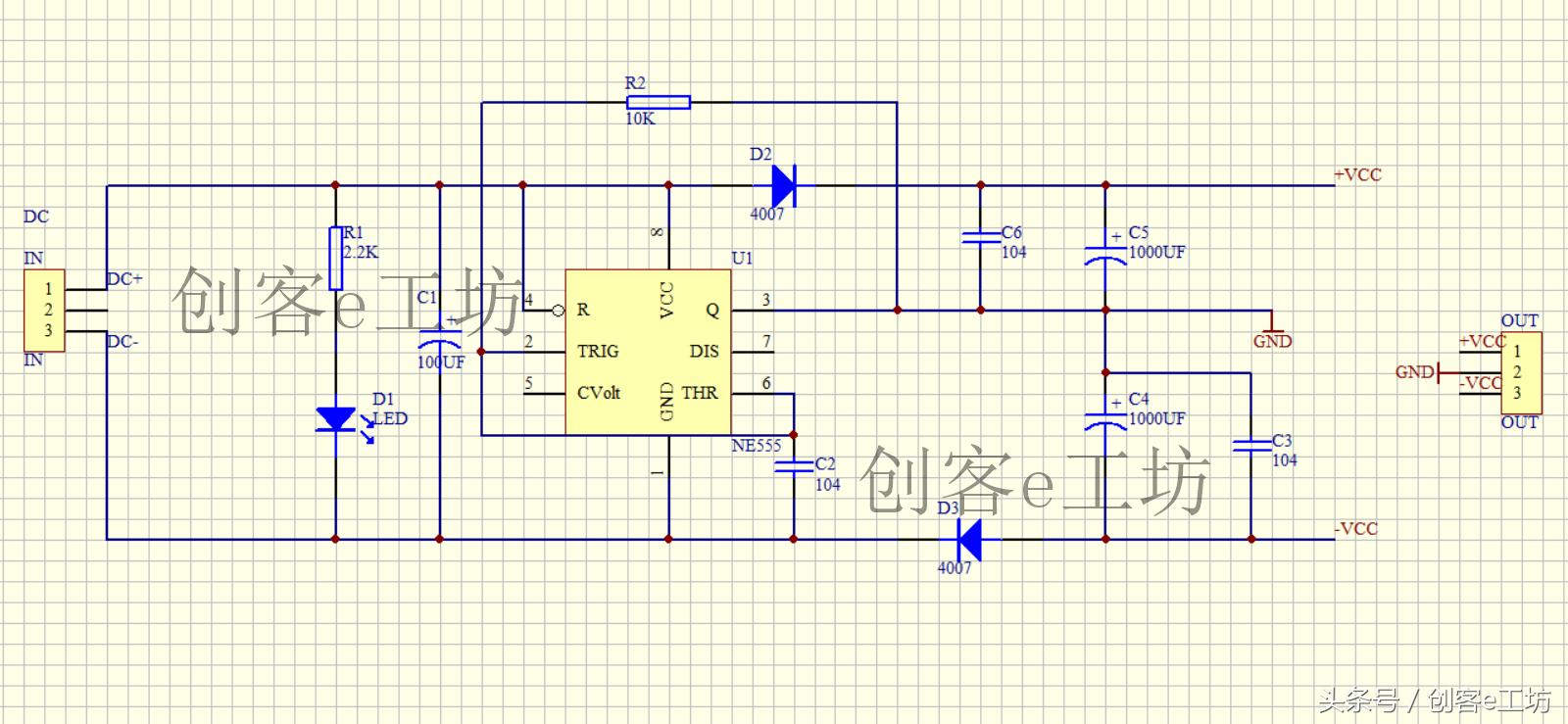 单电源怎么变双电源,2030单电源转双电源电路图
