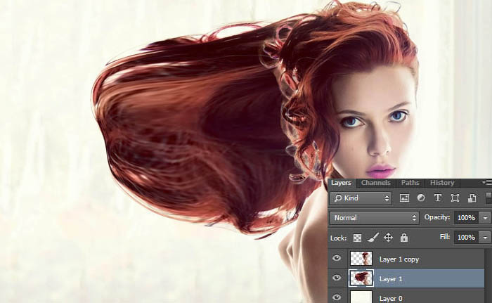 ps结合笔刷制作飘絮的人物特效,ps如何弄出笔刷效果