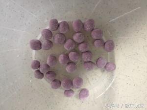 手工Q弹紫薯芋圆做法,百分百一次成功,不粘不散,做法太简单了