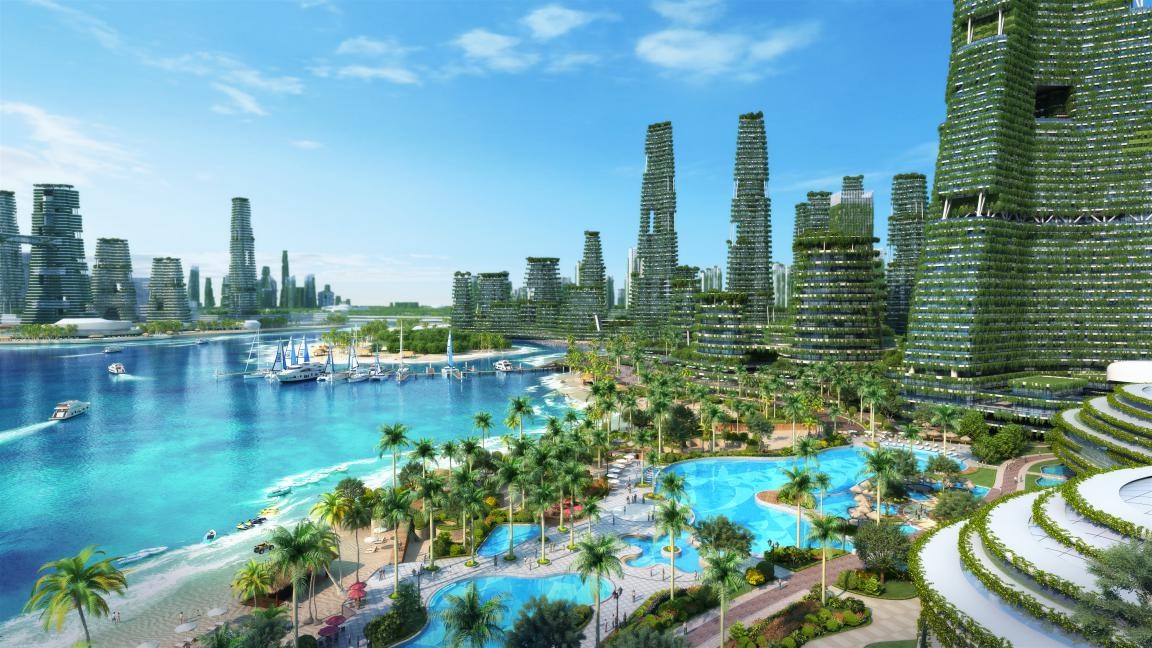 垂直森林绿化设计图,建设城市垂直绿化的好处