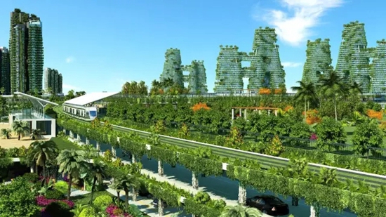 垂直森林绿化设计图,建设城市垂直绿化的好处