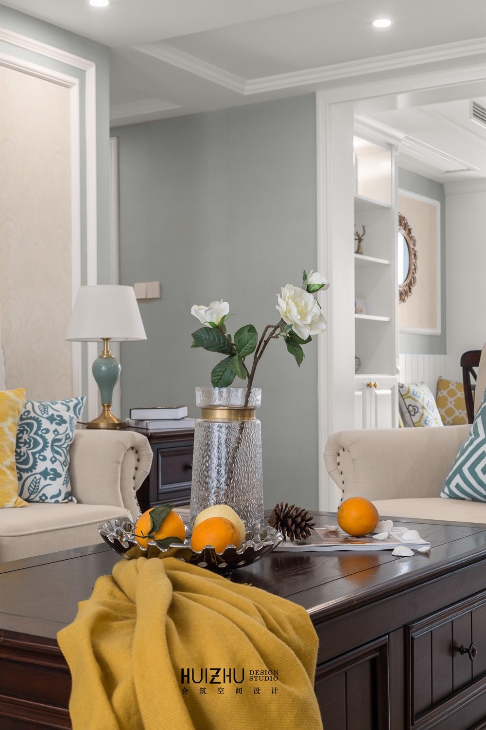 尼罗河蓝美式装修效果图,尼罗河蓝美式风格