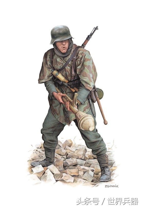 波波沙冲锋枪德军缴获版,二战德军正面图画
