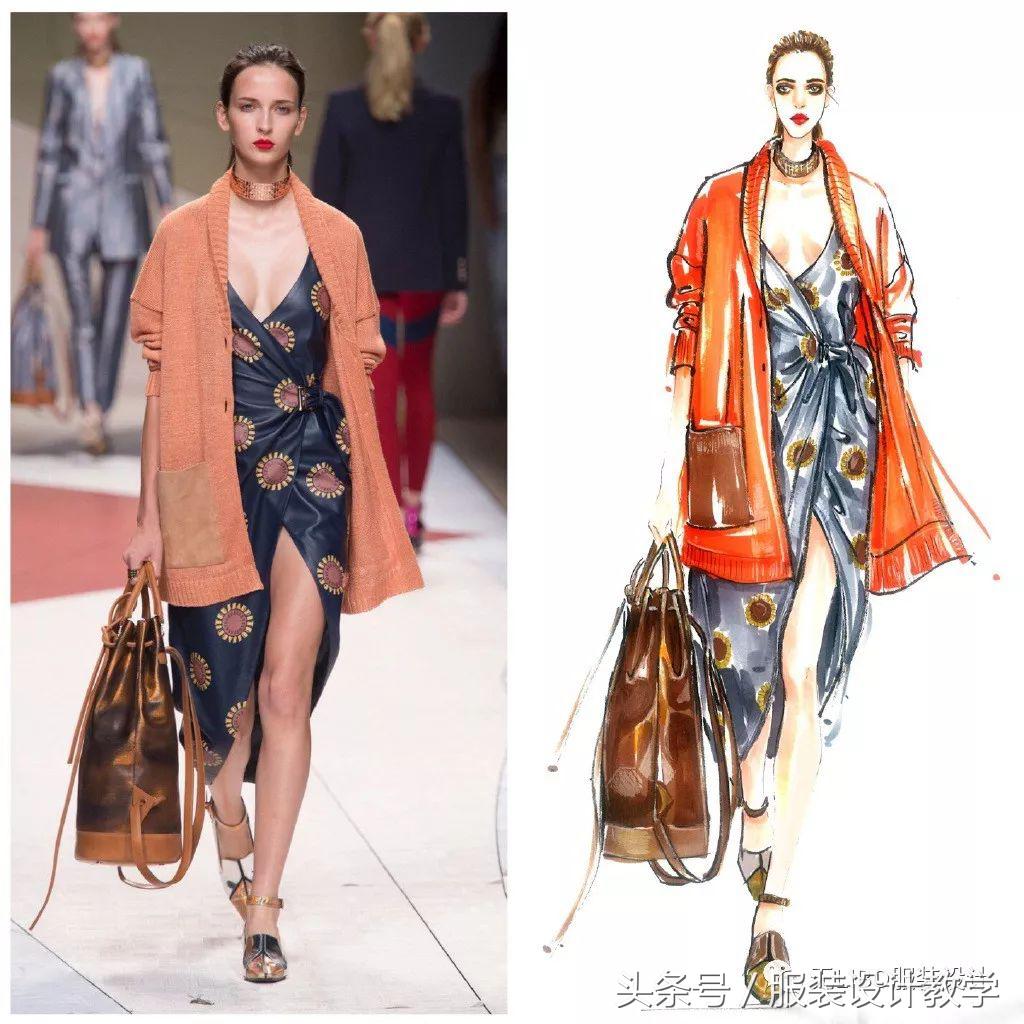 笔尖上的秀场！用一只马克笔带你穿梭各大秀场（成衣vs手绘）