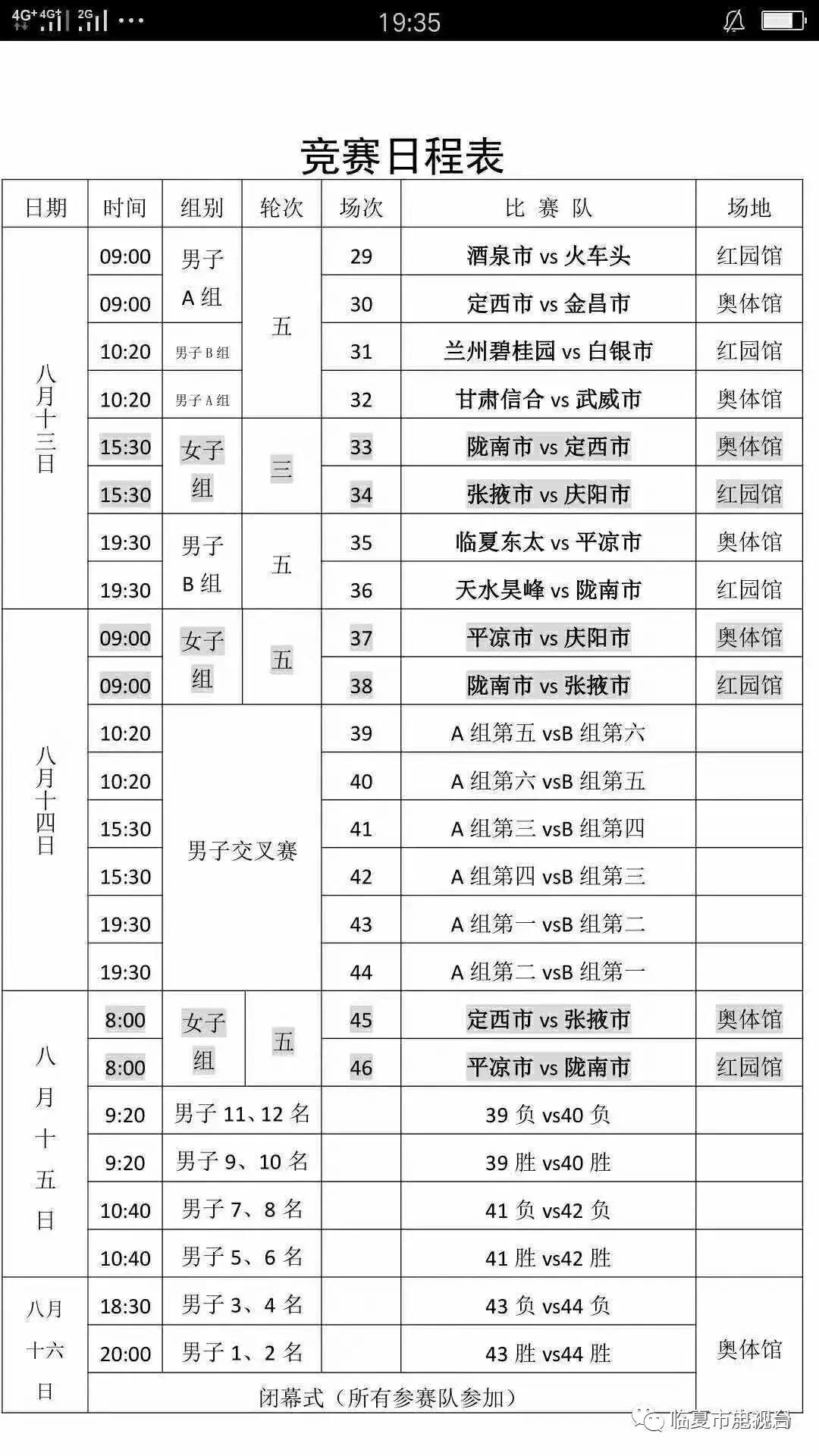 甘肃省第14届运动会,甘肃省省运会14届
