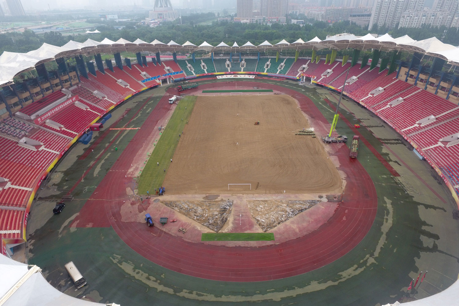 河南建业绿化,河南建业新球场进程