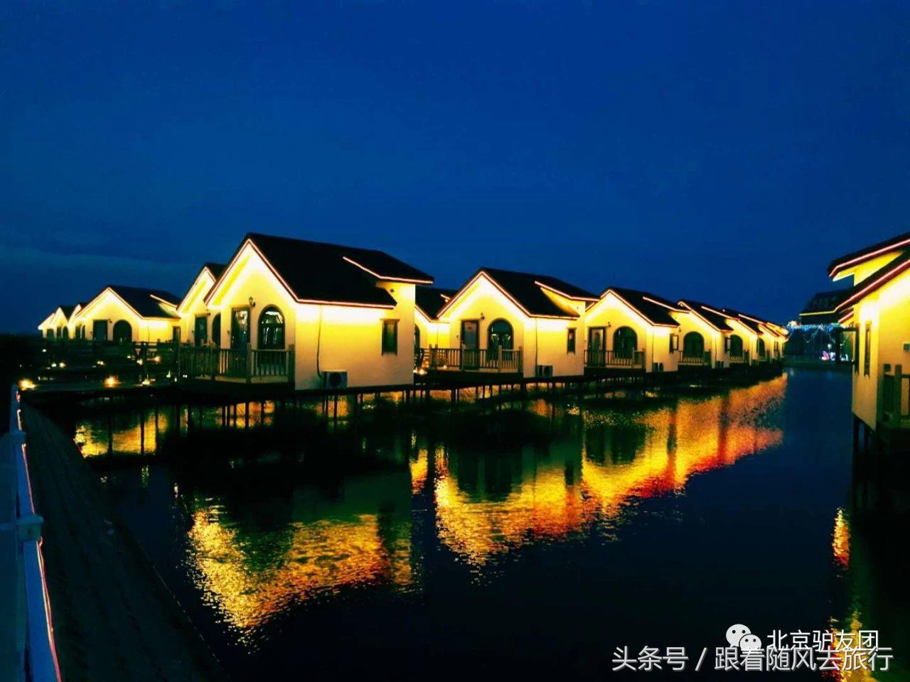 乐亭虹宇国旅月坨岛水上小木屋,月坨岛小木屋景色