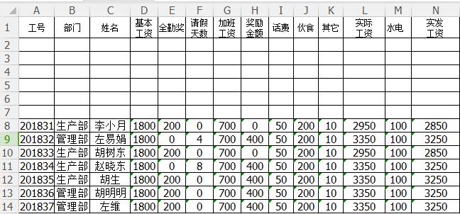 excel打印工资条怎么每行都有表头,怎么利用excel发工资条到员工邮箱