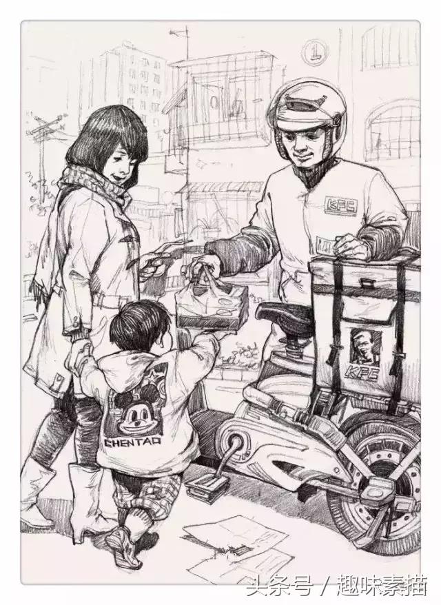 场景速写人物画法,场景速写画面节奏感怎么表现