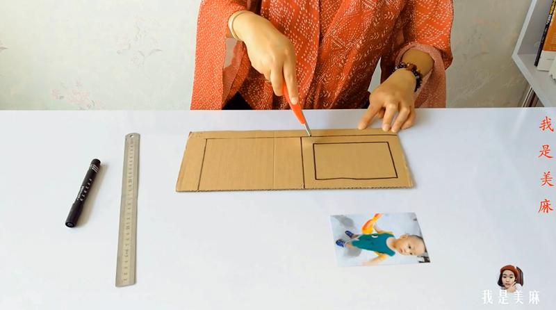 手工用纸箱做相框小学生做的,手工纸制作相框简单又漂亮