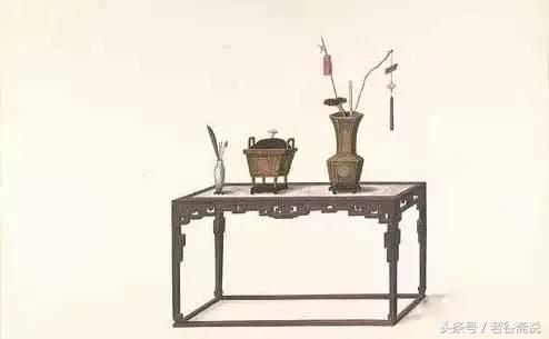 古典明清家具黑白手绘图,明清家具的对比图手绘