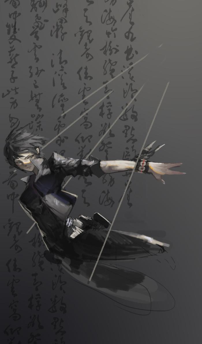 盗墓笔记水彩插画图片,盗墓笔记竹子壁纸