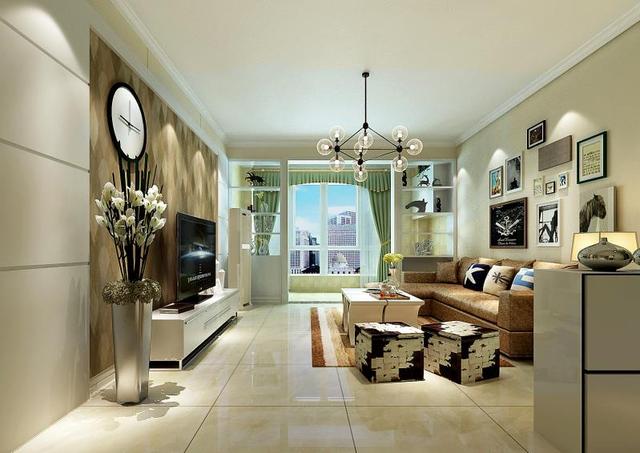 160平收纳实用装修效果图,客厅装修效果图现代简约风隔板