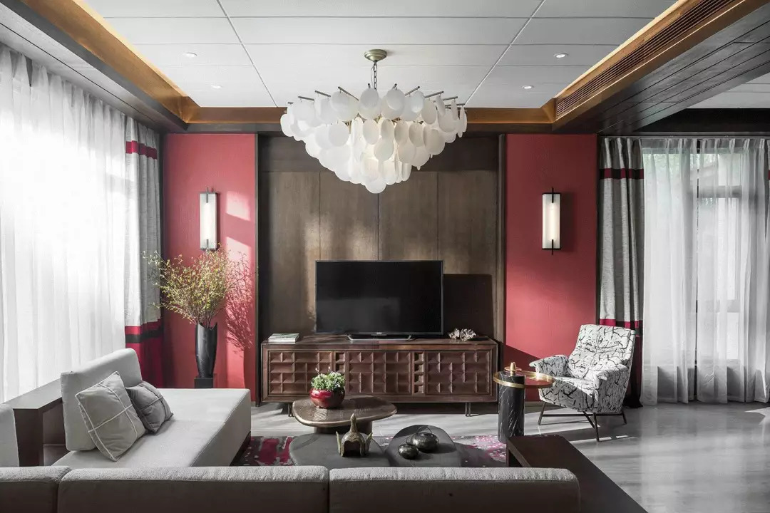 30款新中式背景墙设计案例欣赏,复古背景墙素材大全