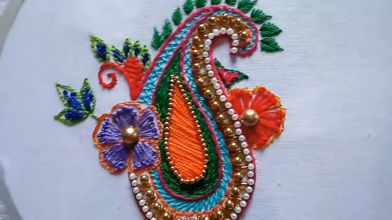 教你超级简单的刺绣,手工刺绣简单又好看教程