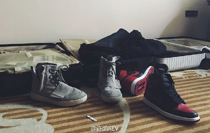 许凯谈球鞋,许凯晒鞋