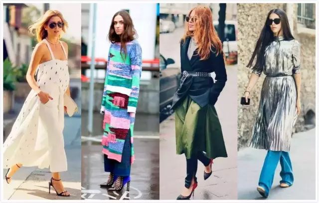 今年秋季流行穿裙子裤子超级时髦,秋季时尚洋气卫衣裙