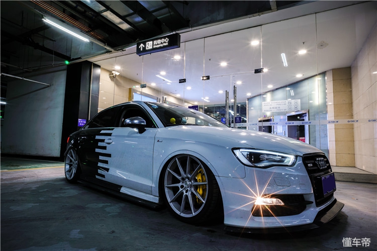 黑龙江车友打造低姿态“柠檬黄”奥迪A3，玩车同时不忘疼老婆！