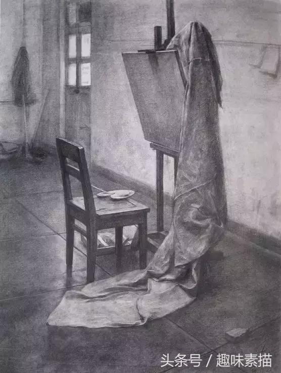 央美素描高分作品,央美高分卷素描半身像