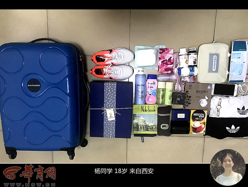 大一新生行李箱男生,大学生行李箱和高中生有啥不一样