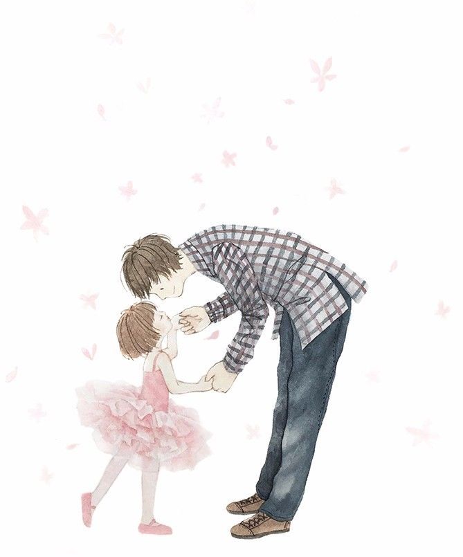 手绘妈妈和女儿的日常生活，温暖而感人