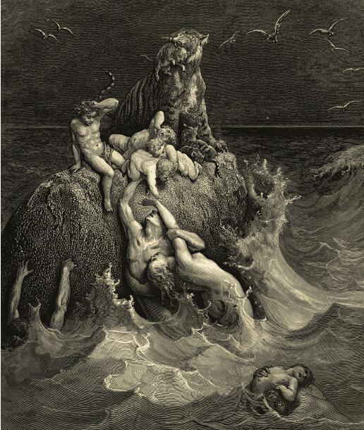 中国大洪水神话起因经过结果,中国为什么有洪水