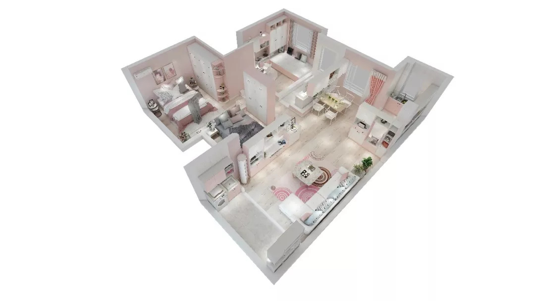 暖色系新中式轻奢混搭设计,中西混搭风格的设计