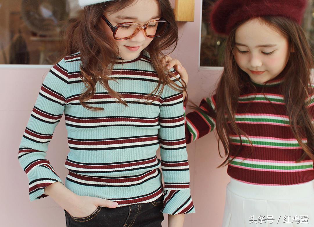 七岁女孩衣服秋冬款韩货,韩国女童6-12岁套装潮流