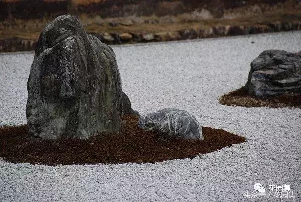枯山水的造园手法,枯山水画法