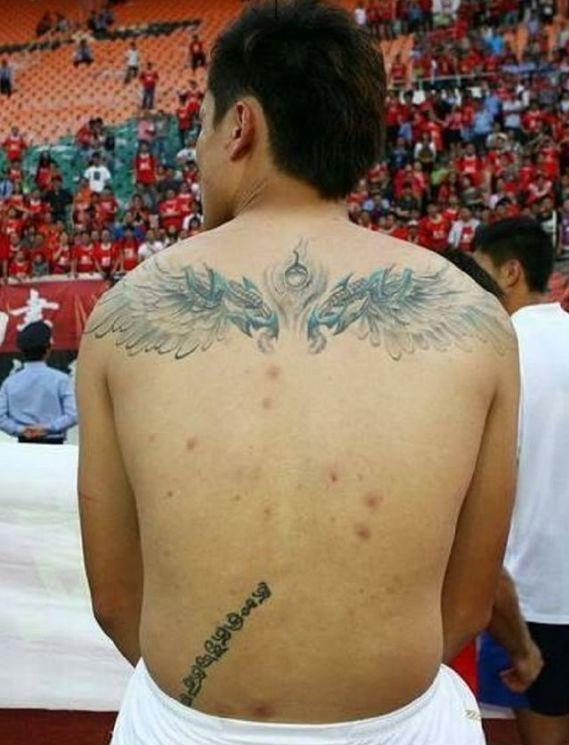 国足纹身图片,国足纹身