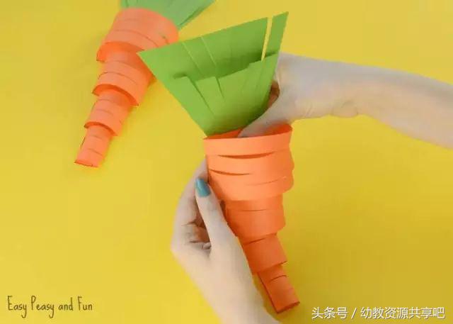 用彩色纸条制作手工卡纸,超简单卡纸手工特别好看