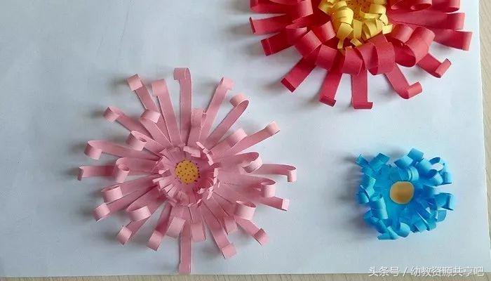 用彩色纸条制作手工卡纸,超简单卡纸手工特别好看