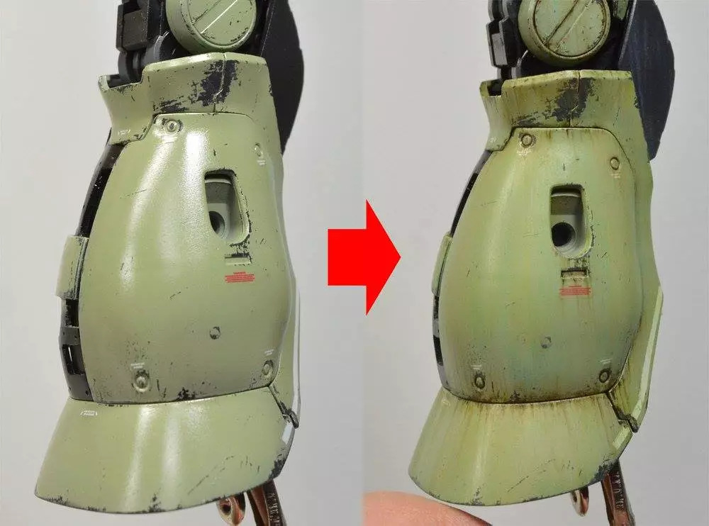 扎古模型拼装过程,高达模型旧化教程