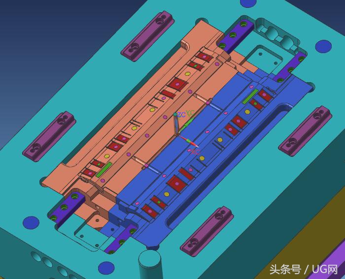 模具浮料滑块动态图,模具滑块图纸2维图怎么看