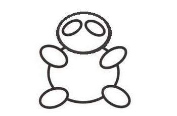 熊猫的图画大全简笔画,小朋友画熊猫的简笔画