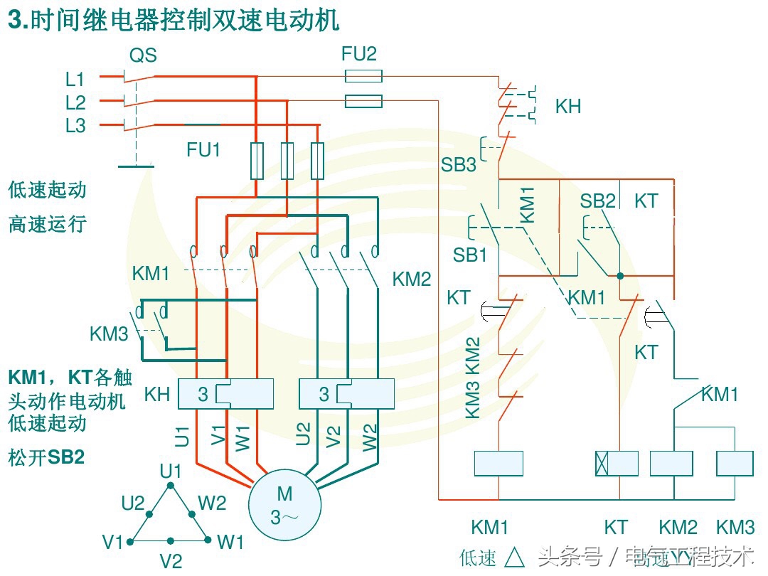 双速高低速控制电路,双速控制电路原理视频