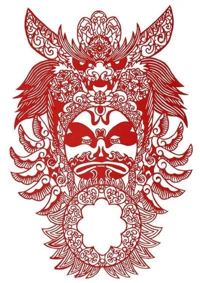 民间剪纸艺术冰墩墩,中国民间剪纸艺术基本步骤和流程