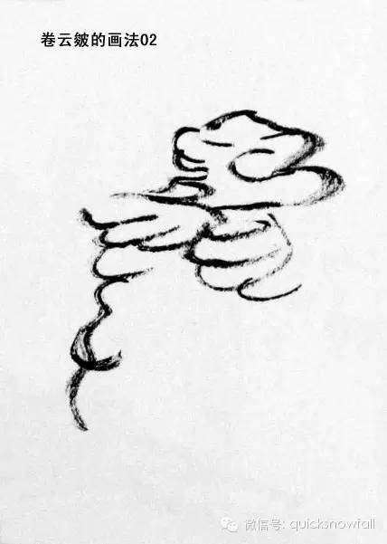 山水画斧劈皴山石画法,阿金山水画技法山石画法