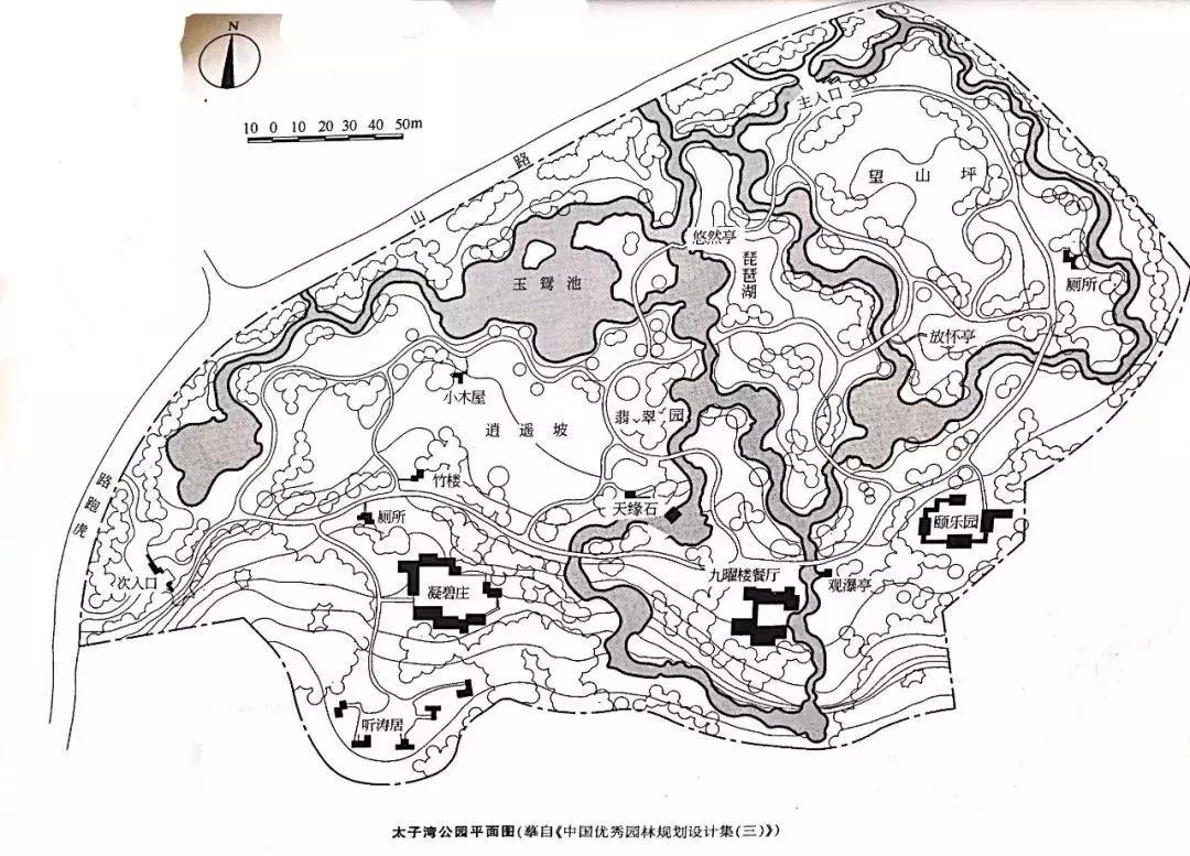 南北方园林设计图,苏式园林平面图