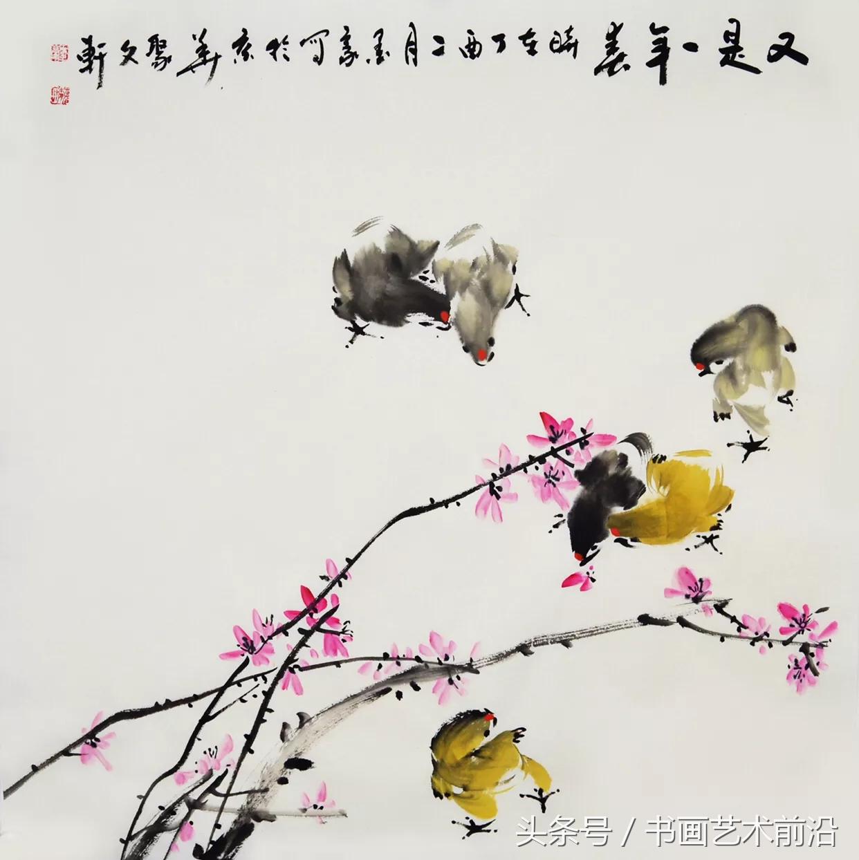 独具一格写意人物毛笔画,墨豪画鸡独具一格