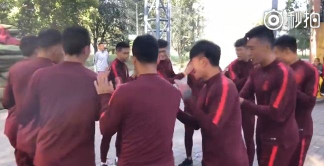 国足集训备战12强赛集训名单,国足集训画面