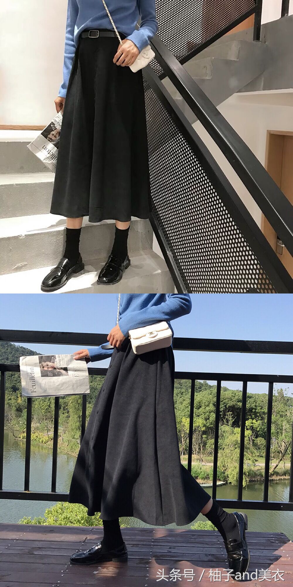 针织衫半裙,针织衫半裙微胖