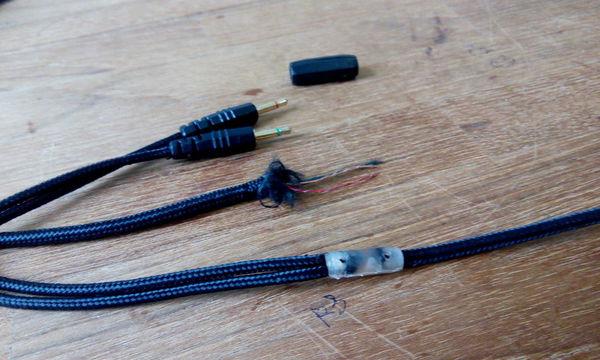 胡桃木耳罩，制作平衡耳机线材，左右声道地线分离效果显著