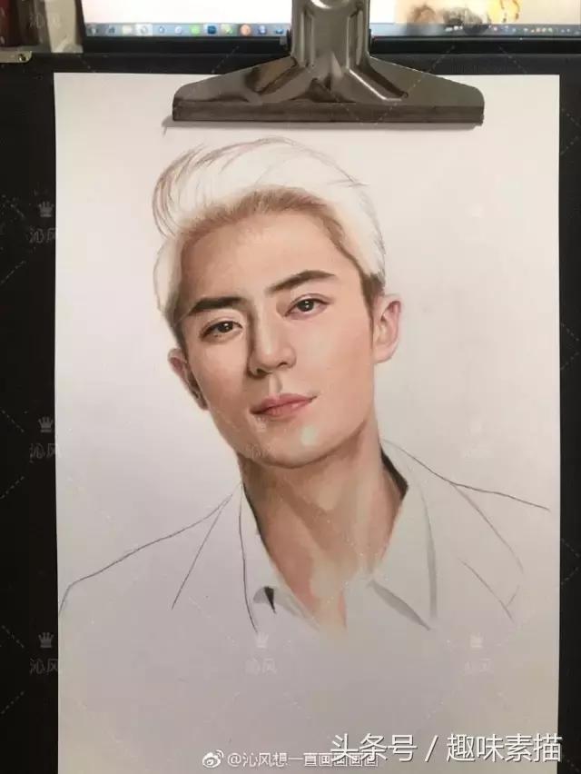 赵丽颖彩铅手绘清晰,赵丽颖彩铅画教程简单