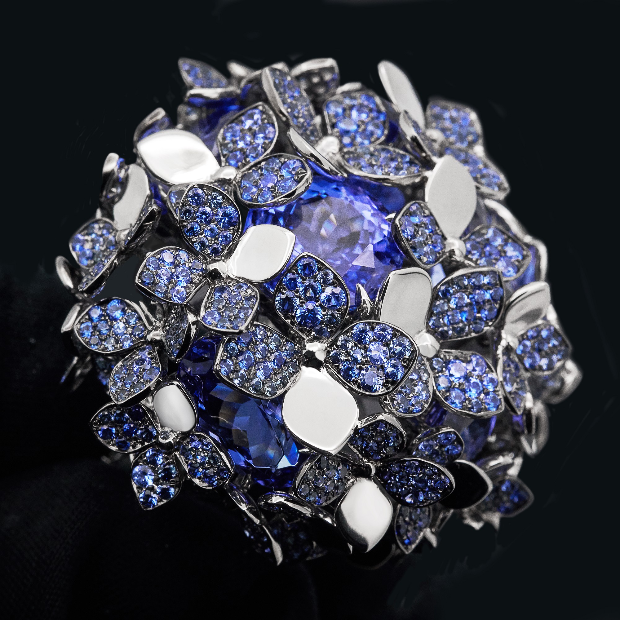 蒂芙尼蓝宝石戒指,蒂芙尼石榴石交叉戒指