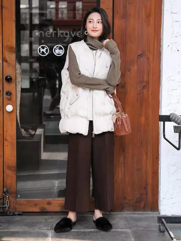 妈妈内穿羽绒马甲推荐50-60岁,中年微胖妈妈适合的羽绒马甲