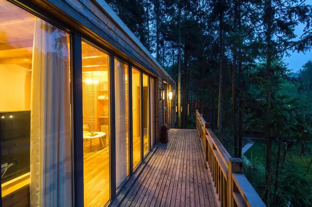 这片媲美京都的红叶之森只藏15栋梦幻树屋，杭州1.5h直达！